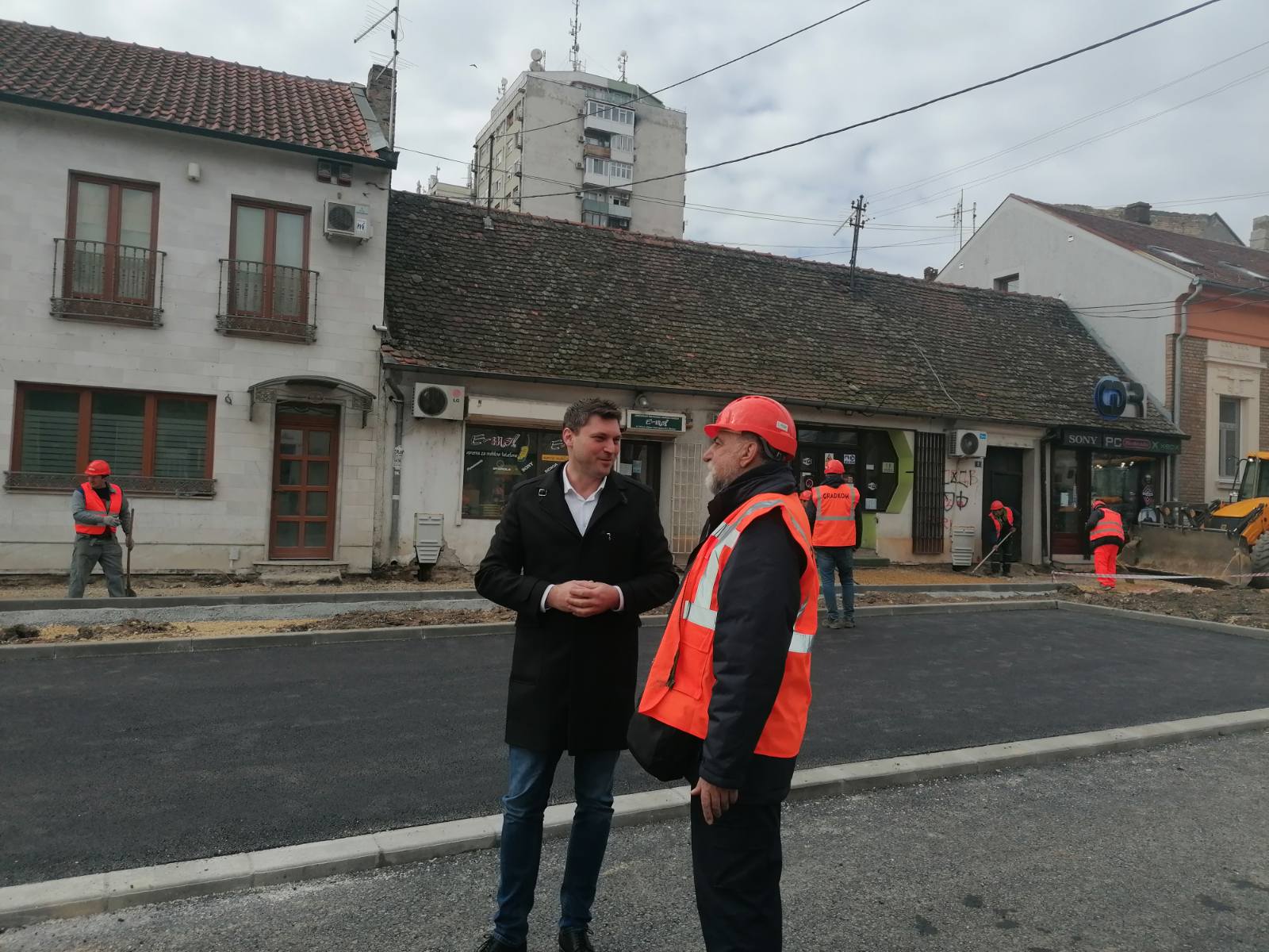 Gradonačelnik Pančeva obišao radove u Ulici Cara Lazara